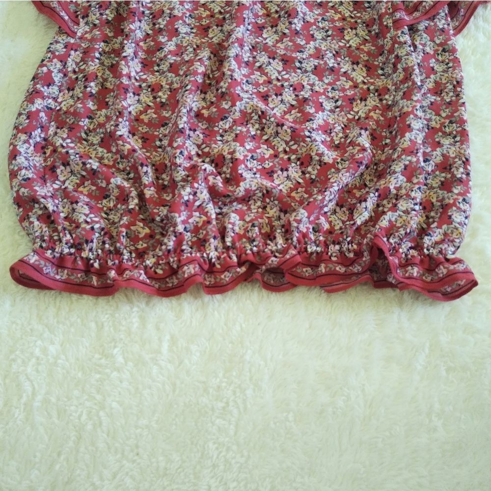 Max Studio Flutter🦋 Sleeve Peasant Blouse - NWT - Picture 6 of 14